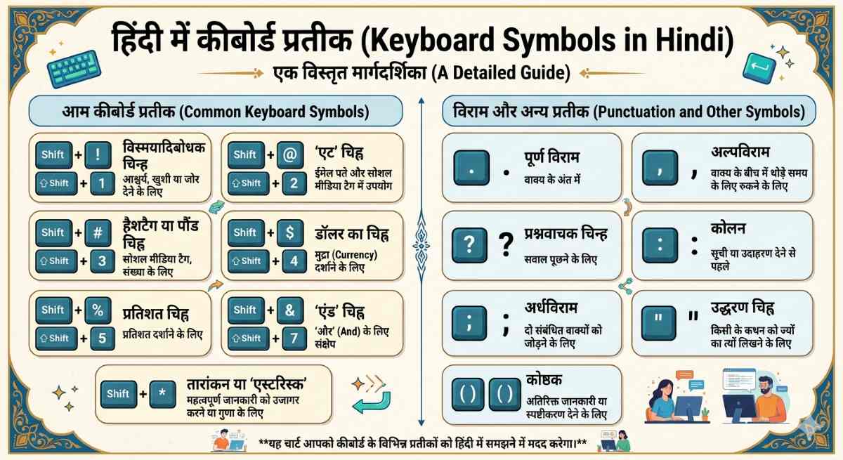 keyboard symbols name in english and hindi